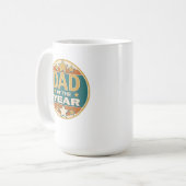 Vater des Retro-Abzeichens des Jahres - Geschenk d Kaffeetasse (Vorderseite Links)