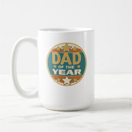 Vater des Retro-Abzeichens des Jahres - Geschenk d Kaffeetasse