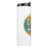 Vater des Retro-Abzeichens des Jahres - Geschenk d Thermosbecher (Nach links gedreht)