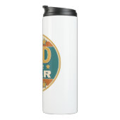 Vater des Retro-Abzeichens des Jahres - Geschenk d Thermosbecher (Nach rechts gedreht)