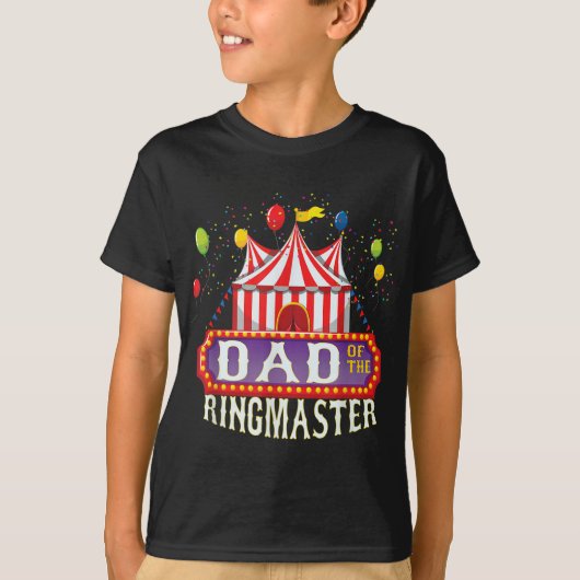 Vater des Ringmaster-Kids-Circus-Party B T-Shirt (Vorderseite)