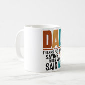 Vater des sonnigen Vaters Kaffeetasse (Vorderseite Links)