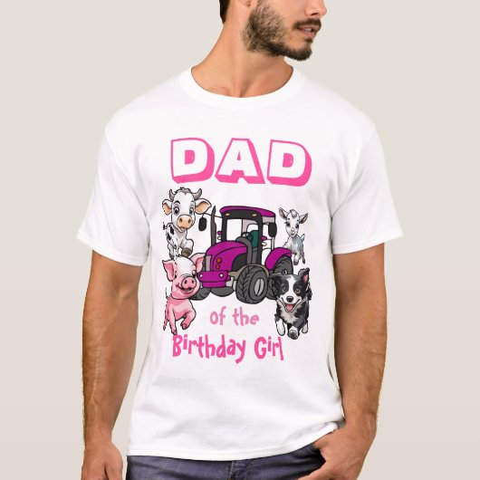 Vater des T - Shirt der Geburtstagskinder (Vorderseite)