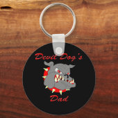 Vater des Teufels Hund Schlüsselanhänger (Vorderseite)