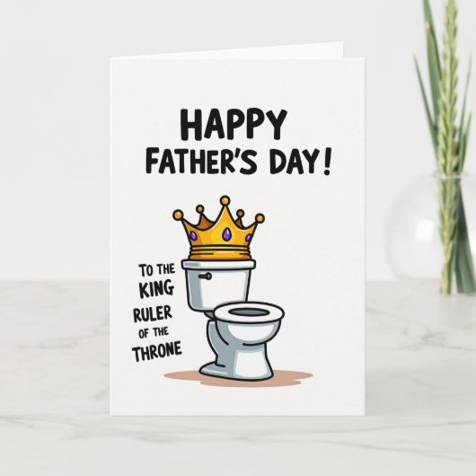Vater des Thrones Vatertagskarte Karte (Vorderseite)
