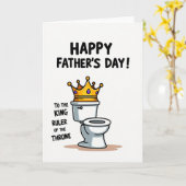 Vater des Thrones Vatertagskarte Karte (Gelbe Blume)