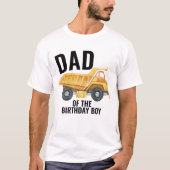 Vater des Truckbauwagens "Dump Truck Construction" T-Shirt (Vorderseite)
