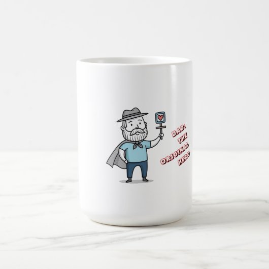 Vater des ursprünglichen Helden individualisierbar Kaffeetasse (Mittel)