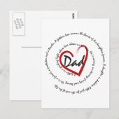 Vater des Vaters Postkarte (Vorne/Hinten)