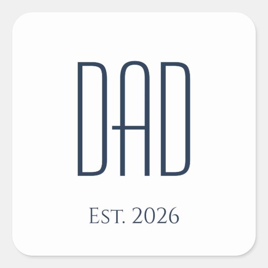 Vater des Vaters Quadratischer Aufkleber (Vorderseite)