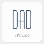 Vater des Vaters Quadratischer Aufkleber (Vorderseite)