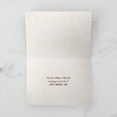 Vater-Design auf Teakholz Karte (Innenseite)