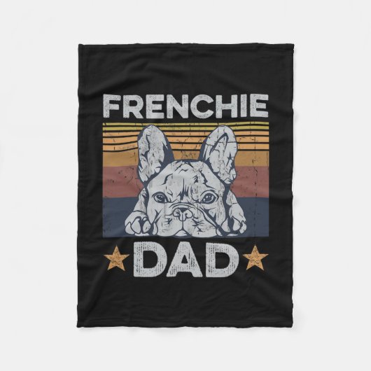 Vater-Design für Ihren französischen Vater Fleecedecke (Vorderseite)