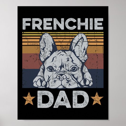 Vater-Design für Ihren französischen Vater Poster (Vorne)