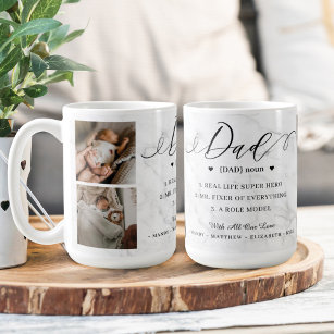 Vater Dictionary Definition Foto Collage Marble Kaffeetasse