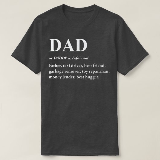 Vater Dictionary Definition T - Shirt - Funny Vath (Design vorne)