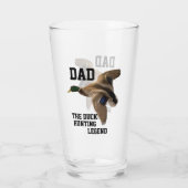 Vater Die Ente Jagd Legend Vatertag Mallard Glas (Rückseite)