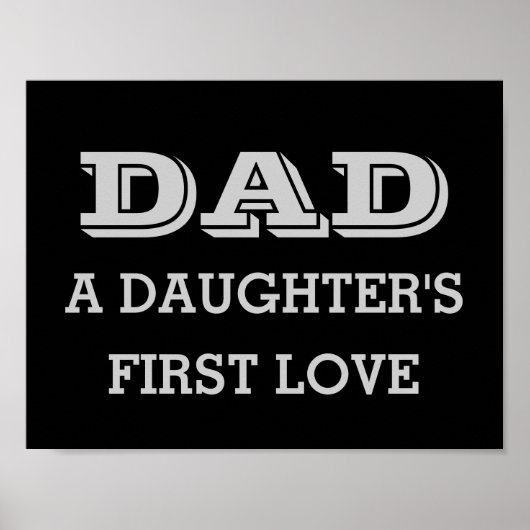 Vater, die erste Liebe einer Tochter - Poster (Vorne)