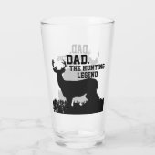 Vater Die Jagdlegende Zitat Vatertag Sport Glas (Rückseite)