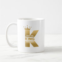 Vater Die Kung Gold Creative Typografy Coffee Tass