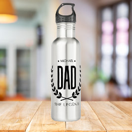 Vater Die legendäre Zitat Vatertag Typografie Edelstahlflasche