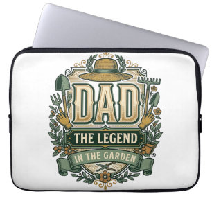 Vater Die Legende im Garten Vintage Gartengestaltu Laptopschutzhülle