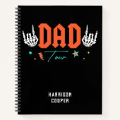 Vater Die Vaterschaftstour Trendy Personalisierter Notizblock (Vorderseite)