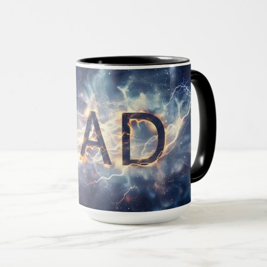 "Vater" Digitale Kunst Tasse (VorderseiteRechts)