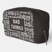 Vater Dinge Fischerei Muster Toilettenartikel Waschbeutel (Rechte Ecke)