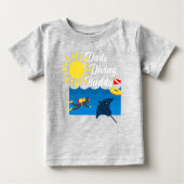 Vater Diving Buddy Design - Baby Fine Jersey T-Shi Baby T-shirt (Vorderseite)