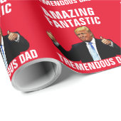 VATER DONALD TRUMP CHRISTMAS WRAPPING PAPIER GESCHENKPAPIER (Rolleneckpunkt)