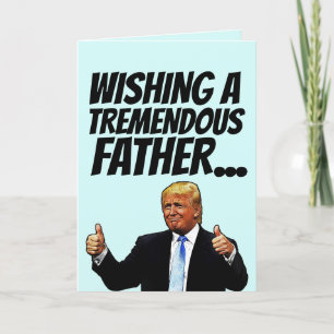 Vater DONALD TRUMP VATER'S DAY CARDS Feiertagskarte