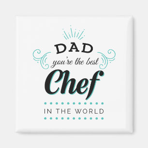 Vater Du bist der beste Koch der Welt Magnet