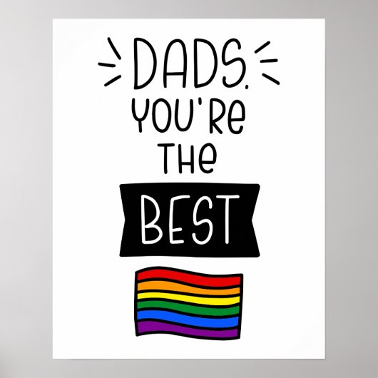 Vater, du bist der beste Pride - Vatertag Poster (Vorne)