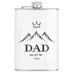 "Vater, du bist der König"-Flasche Flachmann
