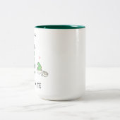 Vater, Du bist Dino-mite T-Rex Zweifarbige Tasse (Mittel)