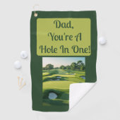 Vater, du bist ein Loch in eins! 2025 Golfhandtuch (Insitu)