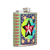 Vater, du bist ein Star Vinyl Wrapped Flask Flachmann (Rechts)