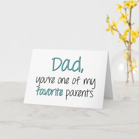 Vater du bist einer meiner Lieblingseltern am Vate Karte (Gelbe Blume)