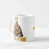 Vater, du bist mein Held Kaffeetasse (Vorderseite Links)