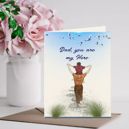 Vater, du bist mein Held Karte