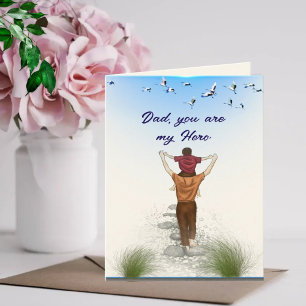 Vater, du bist mein Held Karte