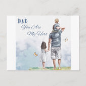 Vater, du bist mein Held Postkarte (Vorderseite)