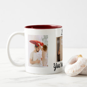 Vater, du bist mein Held Zweifarbige Tasse