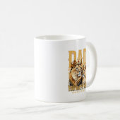 Vater, du bist mein König für meinen Held - Löwe & Kaffeetasse (VorderseiteRechts)