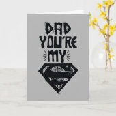 Vater, du bist mein Supermann Karte (Gelbe Blume)