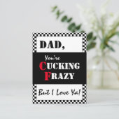 Vater, du kaust Frazy | Fröhlicher Vatertag Postkarte (Stehend Vorderseite)