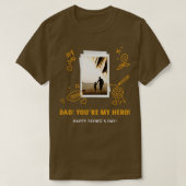 Vater, du mein Held (1) T-Shirt (Design vorne)