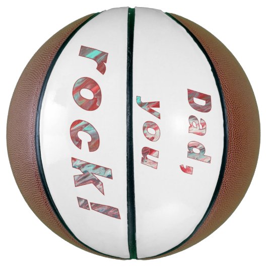 Vater, du rock, bunt Basketball (Vertikal)