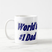 Vater dunkelblau Halbtext Tasse (Links)